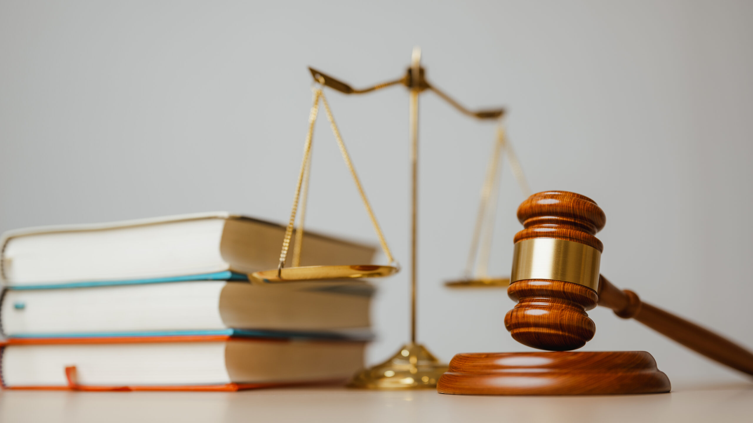 Gavel and scales of justice
